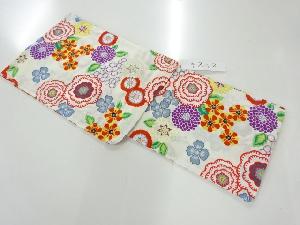 未使用品　綿紅梅花模様浴衣